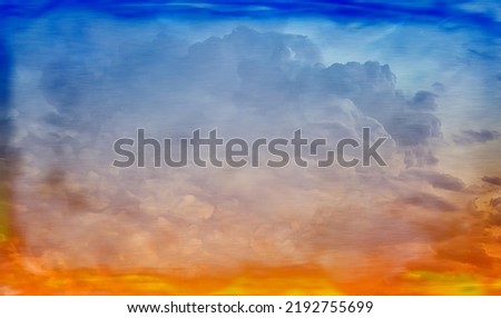 abstract clouds watercolor sky background