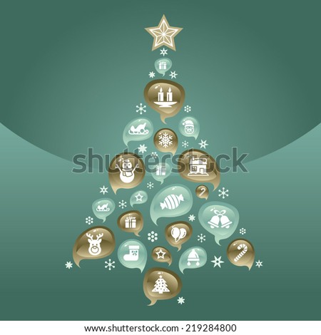 Christmas Icons tree
