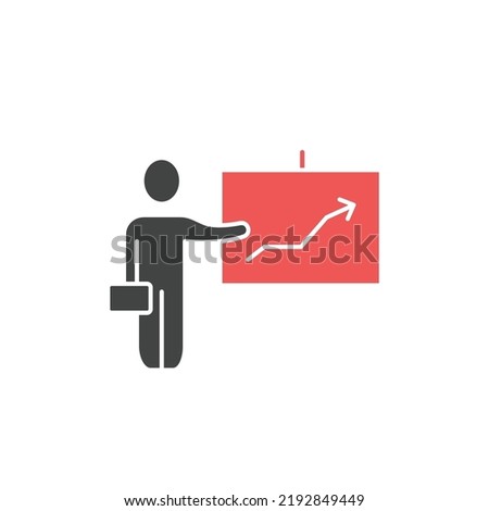 Business presentation employee icons  symbol vector elements for infographic web