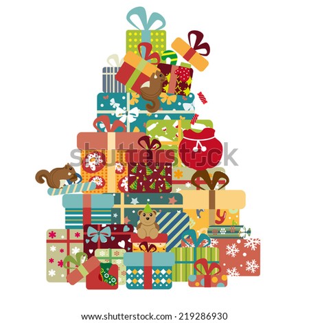 Colorful Gift Box Tree