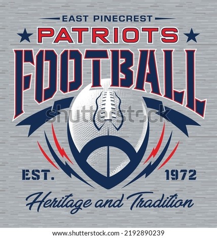 Football t-shirt graphic design template