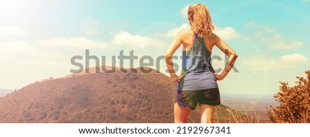 woman in Auvergne,  Puy de Come Royalty-Free Stock Photo #2192967341