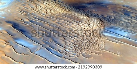 the power of the wind,  abstract photographs of the deserts of Africa from the air,