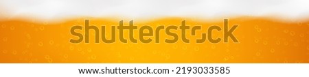 Realistic white cold beer foam with bubbles, flowing down a glass goblet.Stream of soap solution.Background for design oktoberfest flyers, restaurants, bar.
 Royalty-Free Stock Photo #2193033585