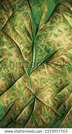 Brown Green Leave Leaf brush strokes seamless pattern background for fashion prints, graphics, backgrounds and crafts