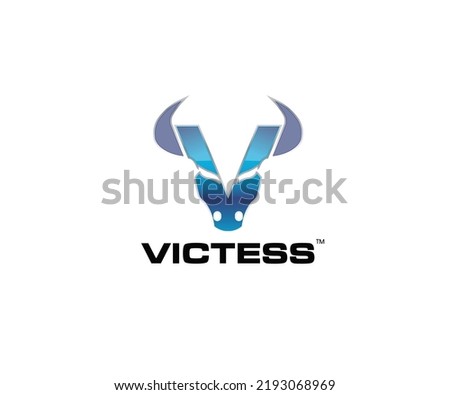 buffalo head logo design vector