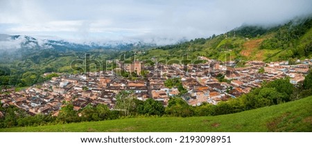street view of jerico colonial town, colombia Royalty-Free Stock Photo #2193098951