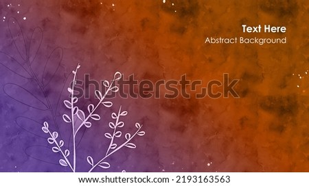 Vector botanical wall arts, with leaves. Minimalistic and natural. Leaves and line arts design. Sample text area included.