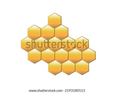 Clip Art Honey Comb Vector