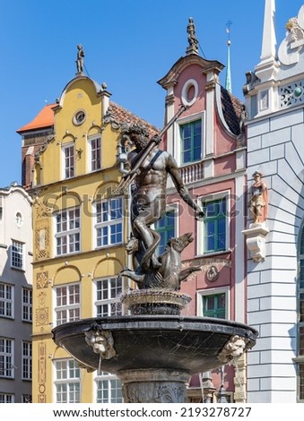 A picture of Neptune's Fountain, in Gdansk.