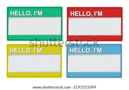 several types of name tag designs of the highest quality