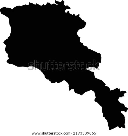 Armenia map vector map.Hand drawn minimalism style.