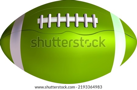 Realistic Rugby Ball Isolated illustration