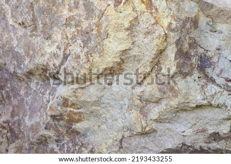 A photograph of a large rock with a beautiful pattern.
