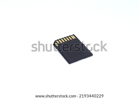 a memory card commonly used by photographers Royalty-Free Stock Photo #2193440229