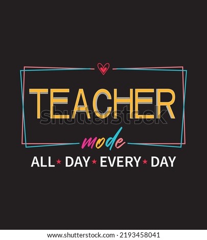 Teacher SVG Design Perfect For T-shirt And Others