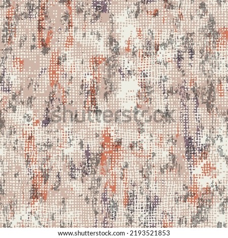 Abstract grunge vector background. Spotted halftone effect. Dots, circles. Beige, orange and cream colorful geometric textured background.