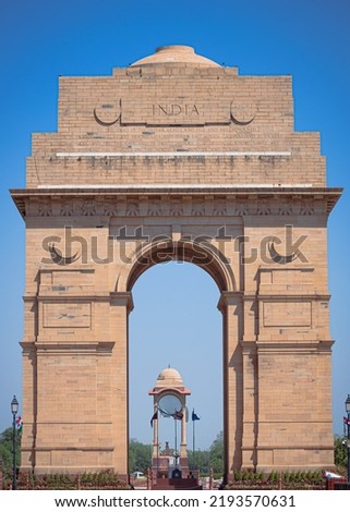 India Gate Front Side Delhi  Royalty-Free Stock Photo #2193570631