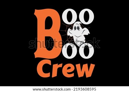 Boo crew, halloween t shirt design Royalty-Free Stock Photo #2193608595