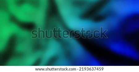 retro comic background with gradient halftone in blue, green, turquoise color tone. digital pop art style use as banner. beautiful dots pattern background design for your business advert.
