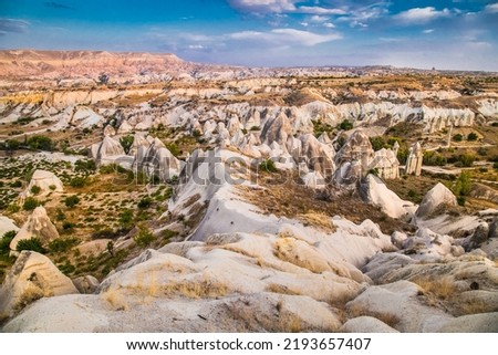 Amazing rocks in Zelve. Cappadocia Earth Pyramids. Goreme. Turkey Royalty-Free Stock Photo #2193657407