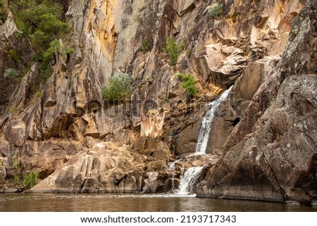 Outback bush views in Crows Nest Falls during autumn season.  Royalty-Free Stock Photo #2193717343
