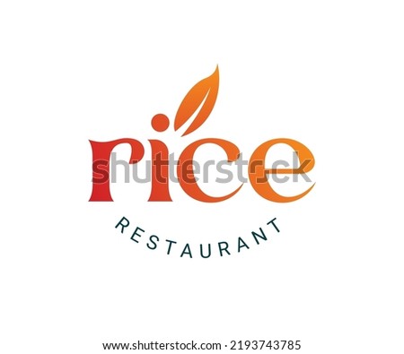 Natural Rice organic logo template design vector. Agricultural organic product sign. Logo for business management, natural products, restaurant and development of food commodities.
