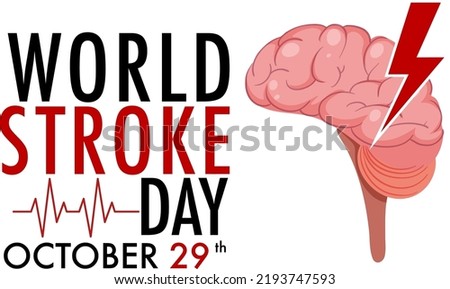 World Stroke Day Banner Design illustration