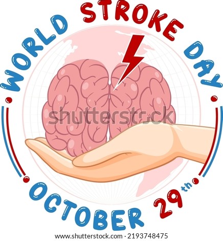 World Stroke Day Banner Design illustration