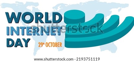 World Internet Day Banner Design illustration