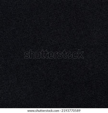 Texture of black coat fabric. Black Square