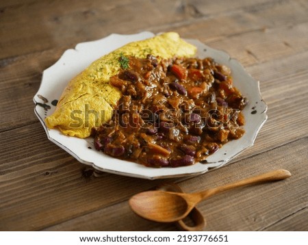 Dal curry style omelette curry