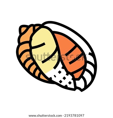 bonnet sea shell beach color icon vector. bonnet sea shell beach sign. isolated symbol illustration