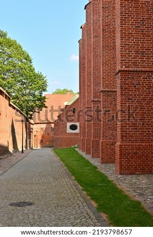 The Cathedral complex in Frombork, a historical monument museum of medieval buildings. Poland