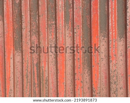 Red rusty metal door background