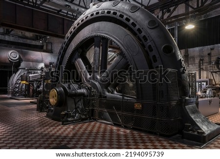 blower engines for a historic blast furnace Royalty-Free Stock Photo #2194095739