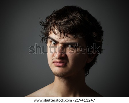 Portrait of unhappy Man