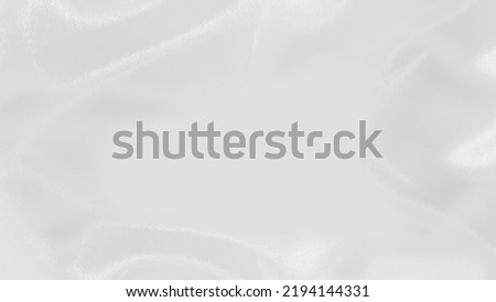 Abstract white cloth curtain background looks modern luxury. White  clothsilk with artistic curves, shiny animated waves and copy space,concept for Decorating Text and Advertising