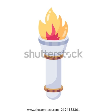 A fire torch flat icon download