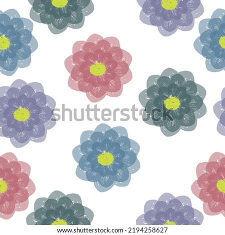Floral natural decoration background, backdrop element fabric textile design Modern swatch. Nature background for textile, print and any your design. Simple vector repeating texture.