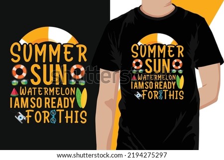 Summer Vintage T-shirt Design. T-shirt Vector Template, Print Template, typography quotes, illustration, vector T-shirt,