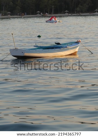Boats in a harbour in croatia. 