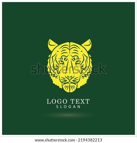 Tiger Head Logo. Icon and Symbol Template