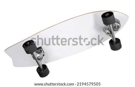 Skateboard isolated on white background with clipping path Royalty-Free Stock Photo #2194579505