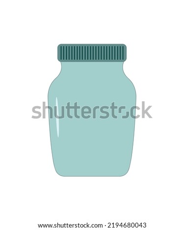 jar icon isolated on white - vector 