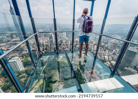 Skydeck Skybox at KL tower, Popular building for tourist attractions and photography in Malaysia Royalty-Free Stock Photo #2194739557