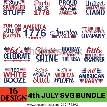 4th July SVG Bundle Design