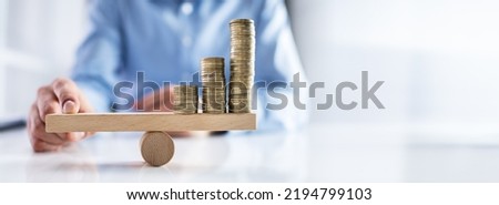 Financial Leverage Balance And Inflation Insurance Concept Royalty-Free Stock Photo #2194799103