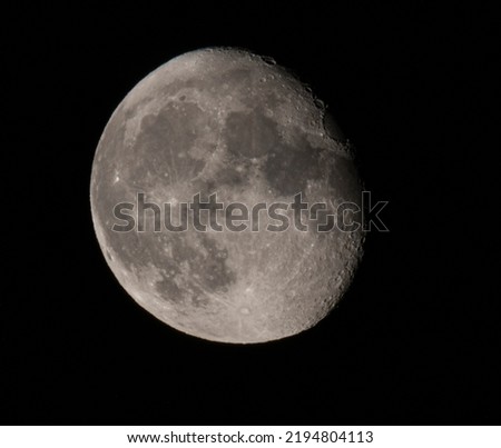 Close up of a moon in night 