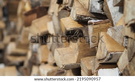 firewood store for sauna. wood for sweatbath. preparation fuel wood for winter. backgroud picture